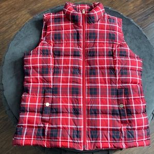 Charter club plaid puffy vest
